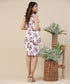 Floral Bodycon Printed White Dress